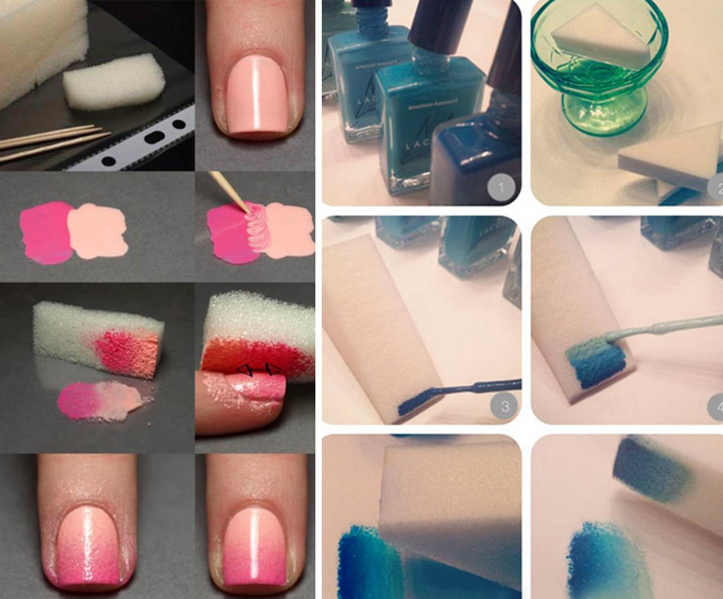 Как сделать градиент на ногтях? 44 фото как пошагово делать градиентный маникюр в домашних условиях? создание плавного перехода цвета обычным лаком и кистью
