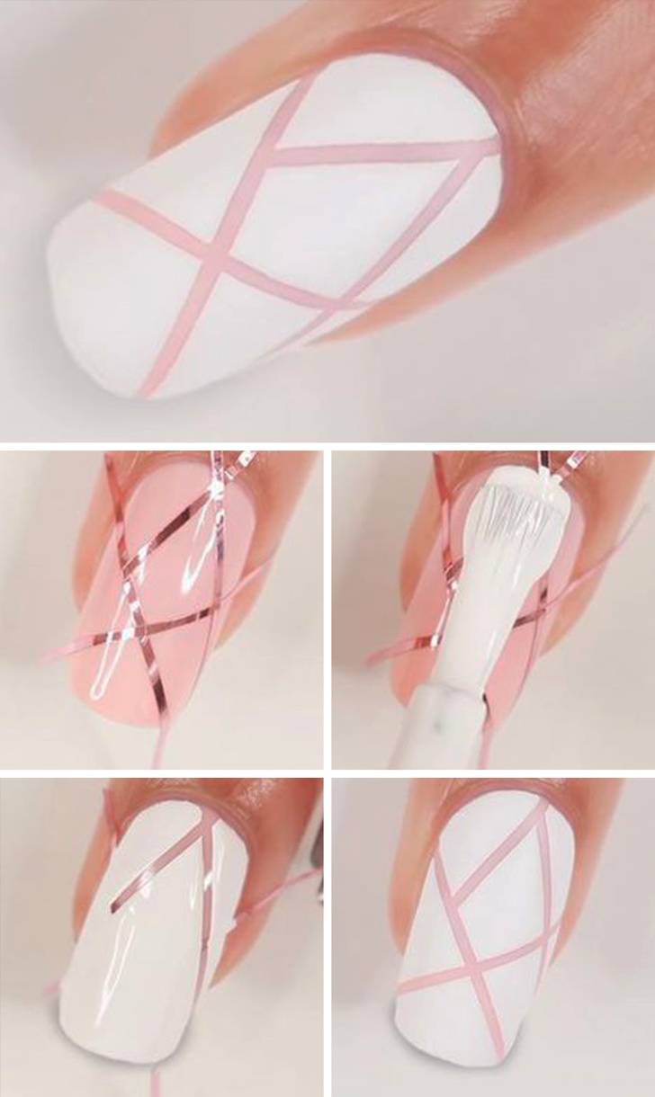 Пошаговая инструкция для начинающих: рисуем вензеля на ногтях