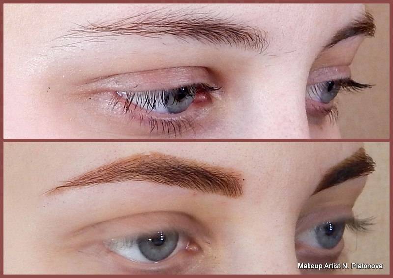 Перманентный макияж бровей (44 фото): что это такое и сколько держится, сравнение до и после, отзывы