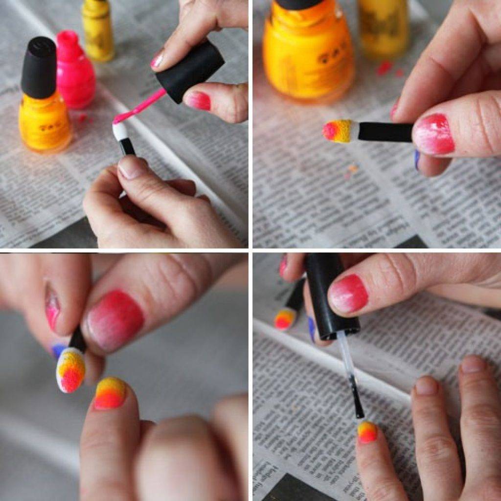 Градиент на ногтях гель-лаком (46 фото): как делать градиентный маникюр специальной кистью, растяжка, мастер-класс