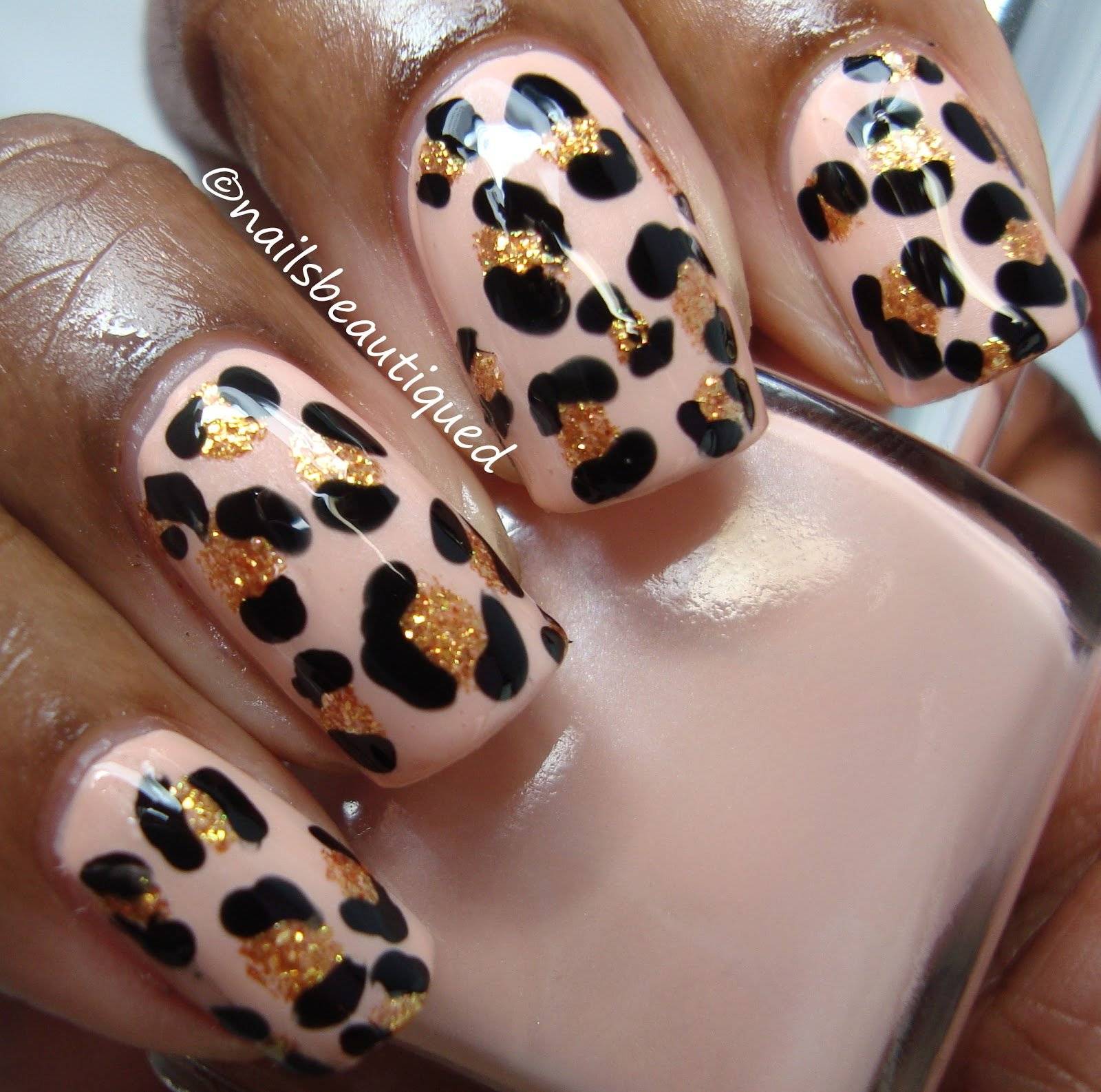 Дизайн На Базе Для Ногтей Леопард