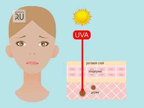 Кожа и солнце: влияние и воздействие на кожу. пятна от солнца.