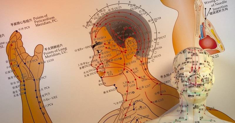 Китайская акупунктура чжун - активные точки молодости и здоровья на лице