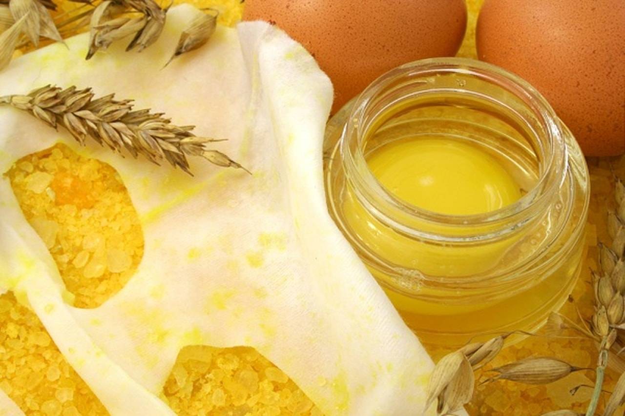 Маска яйцо оливковое масло