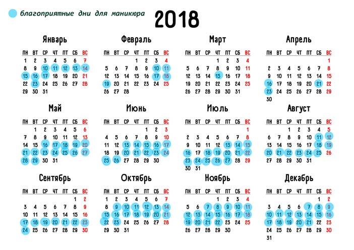Лунный календарь маникюра на январь 2021 года